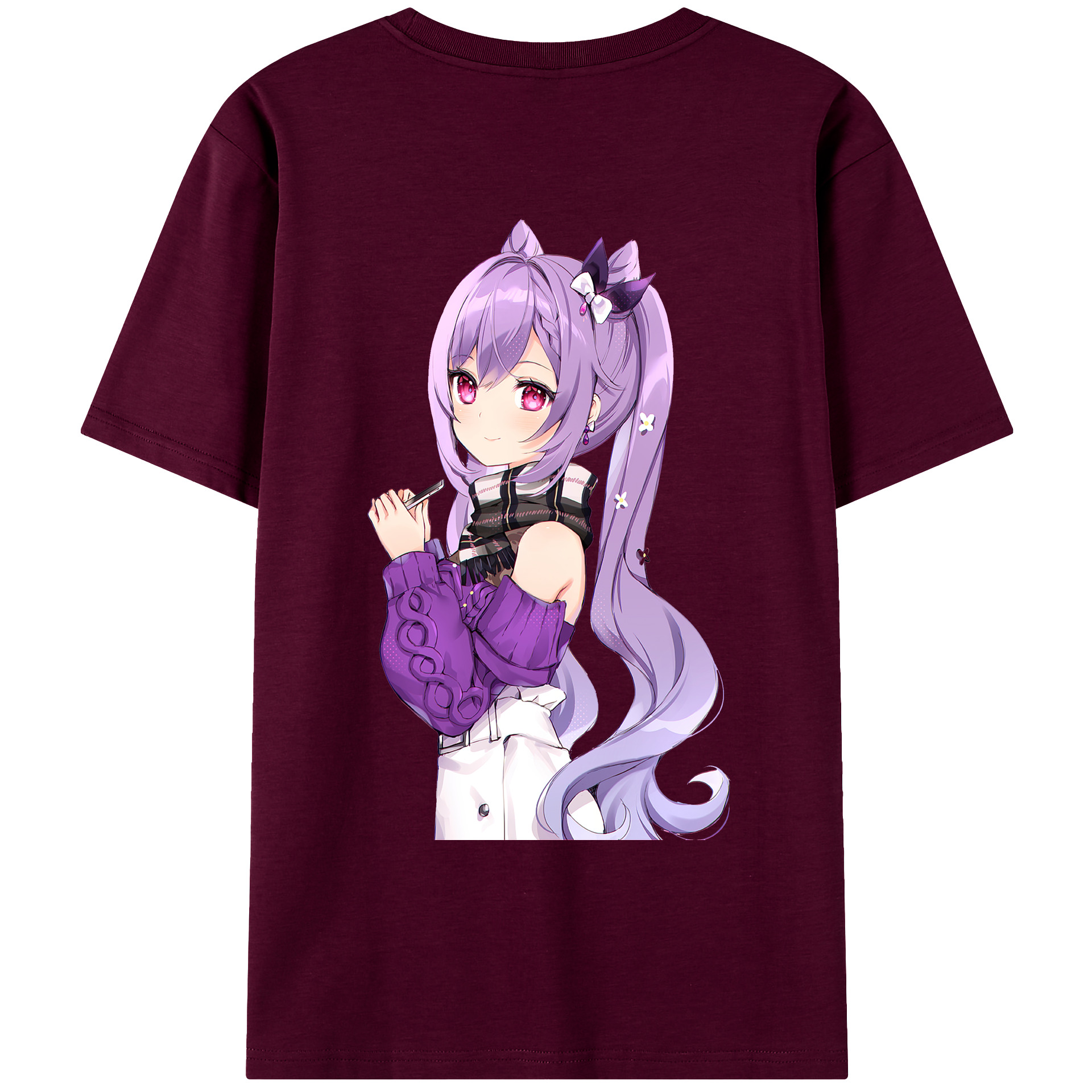げんし神 刻晴 こくせい genshin Kokusei レディース半袖Tシャツ(バックプリント)